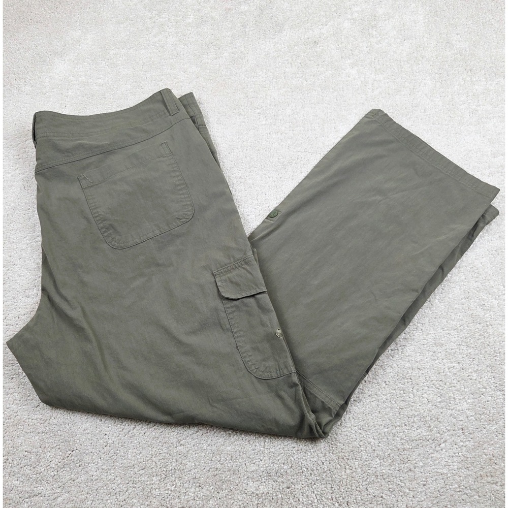 Boy Scouts of America Ladies Uniform‎ Pants Olive Green Cargo Roll Tab Size 18W